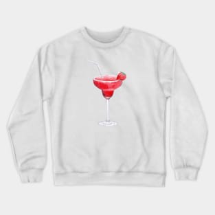 Strawberry daiquiri cocktail Crewneck Sweatshirt